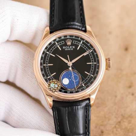 统一 R+ Factory 120克配重版 Rolex切利尼月相型面市 原版尺寸：39Mm13.2 定制版红轮Cal.3195型机芯还原原装所有功能及8点位快调 - 点击图像关闭