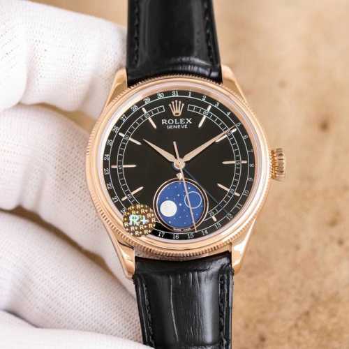 统一 R+ Factory 120克配重版 Rolex切利尼月相型面市 原版尺寸：39Mm13.2 定制版红轮Cal.3195型机芯还原原装所有功能及8点位快调