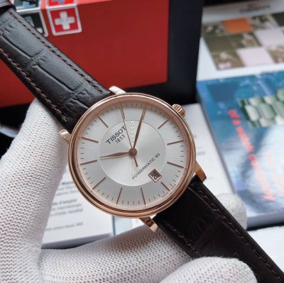 原单品质 天梭 Tissot 卡森臻我系列T122机械男表，40Mm表径，都都市优雅风范，简单优雅的设计深受消费者喜爱，蓝宝石玻璃，搭载 2824 机芯，稳定性