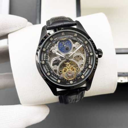统一价格: 浪琴-Longines火爆新品 搭载全自动机械机芯 316精钢表壳 简约镂空设计 简约时尚 优雅尊贵 矿物质强化玻璃镜面 真牛皮表带 商务休闲 精致 - 点击图像关闭