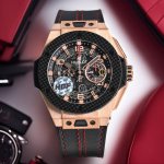 Hbf Factory恒宝Hublot 宇舶表年度最佳复刻作品 Blg Bang系列401.Oq.0123.Vr碳纤维表圈 复合材质表圈的层次结构 仅限独特魅力