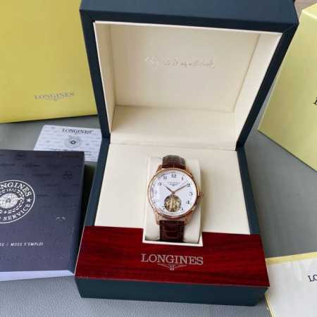 金+20。 2024秋季，浪琴名匠最新陀飞轮 浪琴-Longines 精品男士腕表多功能设计，尊贵大气，绅士风范，Ad品质，热卖全城。采用全自动机械机芯，顶级3 - 点击图像关闭