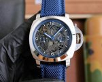 白壳 间黑 沛纳海 Panerai 弧型镀膜玻璃 44Mm*16Mm 迷彩胶表带搭配原装针扣 全自动机械 一款来自硬汉的手表