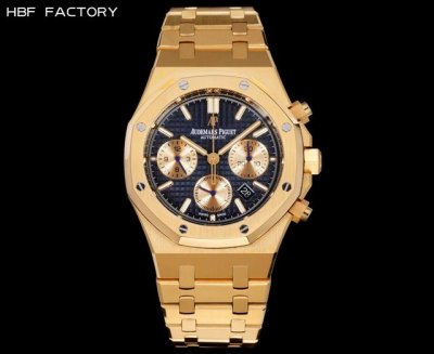 白钢 ，金钢 ，夹版100Hbf Factory Audemars Piguet-爱彼 V2 版本：升级内影跟正品一致 抛光内影 看时间刻度更加立体市场最高版本