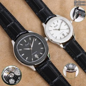 白 金 钻50 钢带100 Tw伯爵超薄piaget Polo系列情侣对表，人称小鹦鹉螺！ 伯爵情侣皮带款 一款优雅的运动腕表，可商务亦可运动休闲。欢迎对比细节
