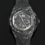 宇舶 Hublot 恒宝 首发黑色碳纤维 限量典藏款 碳 为观止 DDD 全新Big Bang Sang Bleu Ii 刺青腕表 延续二代刺青六边形，菱形等几