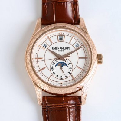 Tw Factory 精雕细琢，雅动合一。百达翡丽 pp R33 复杂多功能系列5205G-013重磅登场，迄今推出的首款 雕花 Nautilus复杂腕表，以超