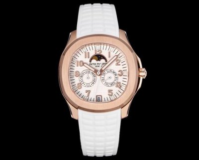 统一价： 雷王百达翡丽5261R-001最新款笑脸手雷男女通用！ 百达翡丽Aquanaut系列推出首款新增便捷实用的复杂功能腕表5261R，再度绽放休闲优雅魅力