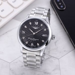 精钢表带十蝴蝶扣 白： ，间金、全黑同价： ，浪琴-Longines名匠系列，经典之作 品质之选，全自动机械机芯，Ips真空电镀，矿物质水晶镜面 ，精密防水，直