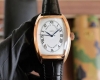 白壳 玫壳 法兰克 穆勒 Franck Muller 55*42*13Mm 全自动机械机芯 双面小牛皮原装针扣 酒桶形拱桥状壳 烈日之下 万众瞩目