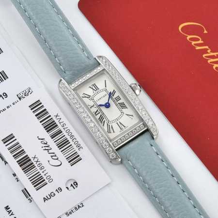 白 金 钻30 V8台湾厂卡地亚-美国坦克-Cartier Tank Am ricaine腕表 小号表款 三码合一 采用蓝宝水石晶镜面 瑞士石英机芯 原版开模 - 点击图像关闭