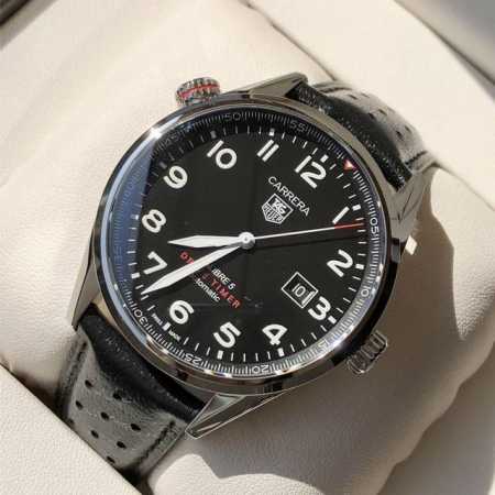 支持香港、美国直邮 物以稀为贵！Tagheuer 泰格豪雅卡莱拉系列机械腕表！～43Mm表径，2W！蓝宝石镜面，超强夜光指针，原装Swiss机芯，支持拆机，红黑 - 点击图像关闭