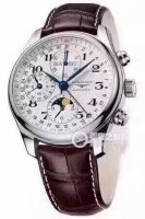 发货实拍，浪琴名匠系列多功能机械男士手表 八针月相男表L2.673.4.78.6，搭配全自动机械机芯