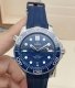 欧米茄海马系列210.32.42.20.03 1 海马300 蓝盘 胶带 自动机械 42Mm 透底8800机芯 24年全套 现货好价 欢迎咨询～