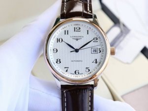 浪琴-Longines 名匠系列 再次升级版本 多次反复修缮至完美 极致严格的质量保证。确保采用原版式抛光和拉丝工艺，高硬度水晶镜面，更加透彻明亮，文字，典雅的