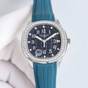 白壳 玫瑰金 带钻加50 Gr百达翡丽Aquanaut Luce5268系列,意大利语“光”，经过重新演绎的现代休闲时尚风格的造型，采用抛光和拉砂Cnc雕刻的圆
