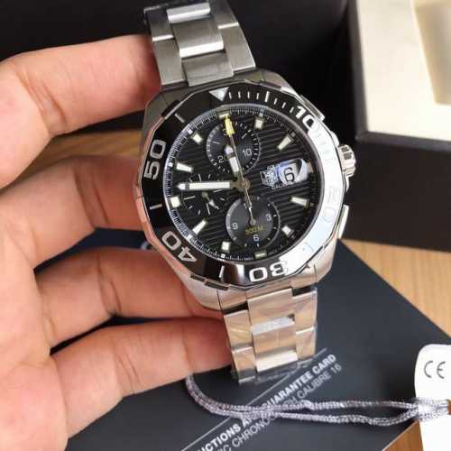 新款高颜值已上线！Original Tagheuer 泰格豪雅竞潜300系列计时机械表，搭载原装Original Et石英机芯，316精钢表壳，可旋转陶质圈口