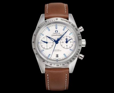 Sj出品 皮带 白 金 2340 钢带 白 金钢带 Tvs 欧米茄 Omega 超霸系列Ob2 超霸57系列 33 .42.51.01 2 自动机械计时表 Tv