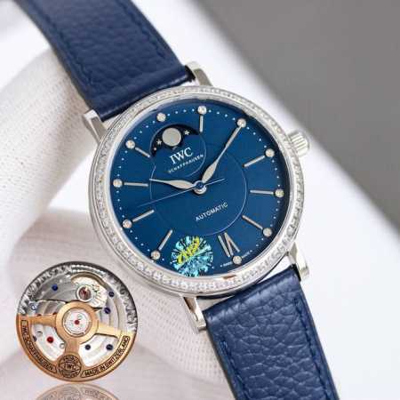 白壳 金壳 TW新品 颜值巅峰 IWC旗下最耀眼的明星，万国长动能月相专家。 全新的柏涛菲诺系列IW659601透底腕表。独家巨资订制万国Cal.32800真月 - 点击图像关闭