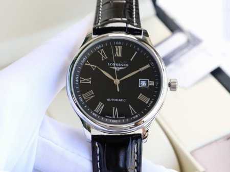 浪琴-Longines 名匠系列 再次升级版本 多次反复修缮至完美 极致严格的质量保证。确保采用原版式抛光和拉丝工艺，高硬度水晶镜面，更加透彻明亮，文字，典雅的 - 点击图像关闭