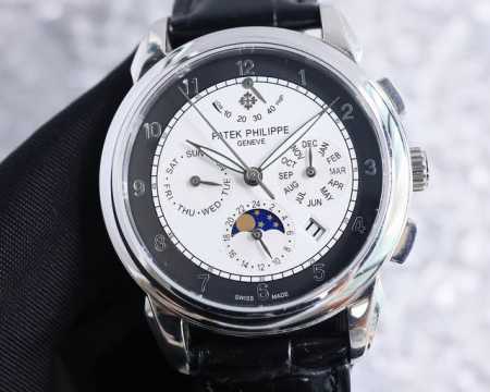 金 百达翡丽patek Philippe惊艳登场，42毫米的表径适配大众男性手寸，非常商务可亦休闲。整表表壳手工雕刻花纹，视觉冲击力强，令人过目不忘，实物质感更 - 点击图像关闭