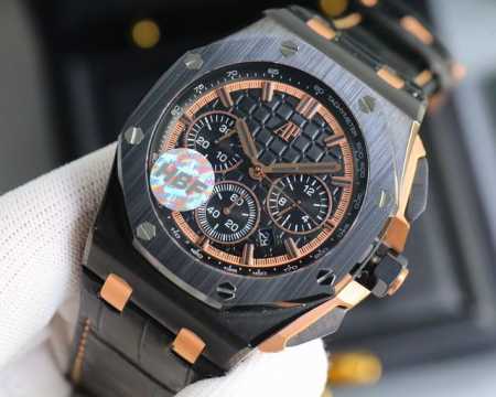 同价 Hbf 最新款爱彼 陶瓷圈口版本爱彼audemars Piguet 皇家橡树离岸型限量多功能计时机械腕表 尺寸44Mm17Mm 圈口 圈口是与原装一致采用 - 点击图像关闭