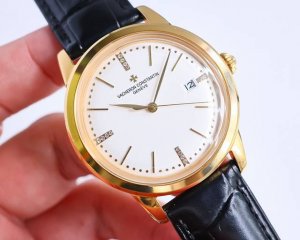 白壳 金壳 江诗丹顿 -Vacheron Constantin新款锅盖，耗时长达8个月！超薄男士自动机械腕表，采用进口原装9015机芯，每小时振频28800次，
