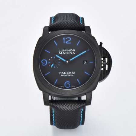 沛纳海--Panerai 类型：男士顶级腕表 机芯：有全自动上海机械机芯 表壳：316L精钢表壳 镜面：矿物强化防摔玻璃 皮带：真牛皮表带 尺寸：直径44Mm， - 点击图像关闭