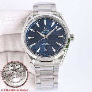 Oms 欧米茄 Omega 海马系列 150 Lx3 强势来袭 采用独家专用8 黑色摆轮机芯 摆幅2 0 双卜双面镀蓝蓝宝石玻璃 钢带通用原装 超强防水150米
