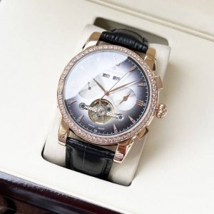 统一 全新风格 典雅大气 江诗丹顿-Vacheron Constsntin 男士腕表 全自动机械机芯 矿物强化玻璃 316L精钢表壳 真皮表带 时尚休闲 商务必