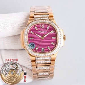 新款到货百达翡丽7014女士鹦鹉螺 白金T方砖限量款 少量到货，全网唯一，真正低调奢华的美 赠送价值370旅行便捷定制手表表盒 腕表:定制9015改324 S自