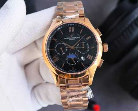金+100-- 复刻版 江诗丹顿 -Vacheron Constantin R46 升级版传袭系列 多功能设计顶级品质 重要提示 升级版改进 壳身比旧版本更薄 - 点击图像关闭