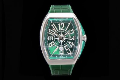 Abf 最高品质 绿游艇 新款到货 Fran Muller 法兰克 Vanguard Yachting V45遊艇系列 44X54 Mm 1.表壳100%原版开