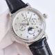 SJ出品 白壳 金壳 百达翡丽 Patek Philippe RP6 PP 复杂功能系列-纯手工-雕花腕表-惊艳登场，42毫米的表径适配大众男性手寸，非常商务可