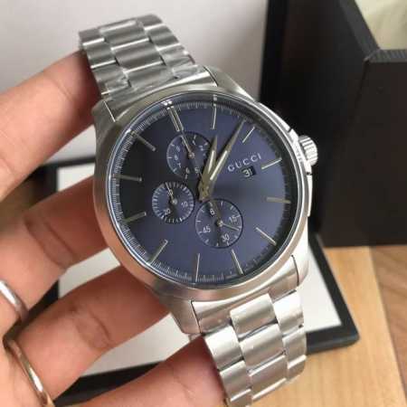 原盒:30 新款！Original Gucci,古驰 小蜜蜂精钢g-Timeless系列男表，大部件原装厂出。原装瑞士机芯，多功能六针石英机芯表，蓝宝石玻璃，～ - 点击图像关闭