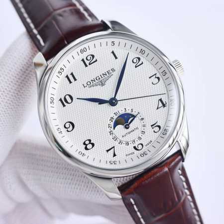 Sj出品 浪琴 Longines 全新名匠系列 L2.409.4#L.2.909.4 Jt1 简约优雅尽显从容气度 名匠月相系列 功能与原版同步 把头拨到第二档 - 点击图像关闭