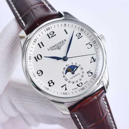 Sj出品 浪琴 Longines 全新名匠系列 L2.409.4#L.2.909.4 Jt1 简约优雅尽显从容气度 名匠月相系列 功能与原版同步 把头拨到第二档