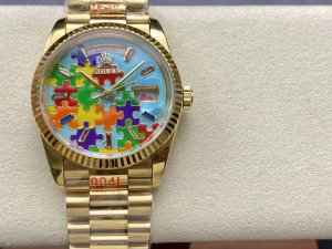 劳力士 拼图珐琅表盘 蚝式恒动星期日志型36Mm