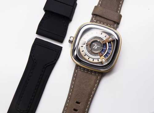 P： . 下单询价 Sevenfriday 七个星期五m2 04十周年限量300只，原装日本西铁城机芯。 气势磅礴的七层面盘，7F 标志饰板大胆又自信，分納盛