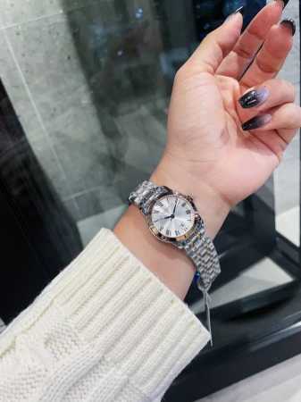 FFF金 钻30 浪琴 LONGINES 索依米亚情侣对表系列 原装进口日本石英机芯 316L精钢表壳 钢化镜面 传统三针设计 3字位日历显示 原装蝴蝶扣 尺寸 - 点击图像关闭