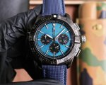 百年灵 Breitling 复仇者系列 日本多功能石英 43*13Mm 拱桥强化玻璃 意大利牛皮表带 原装扣 复仇者黑鸟侦察机 承载着改变历史的使命