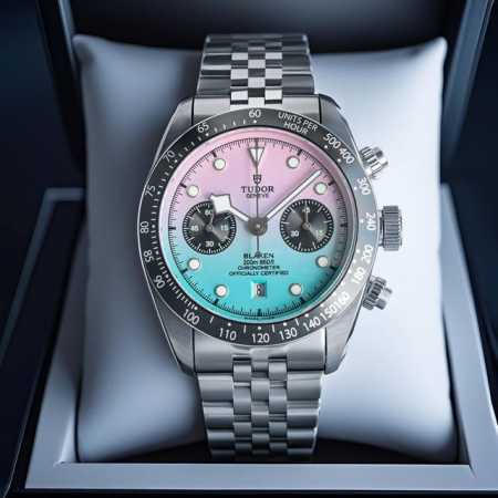 Tw Factory ！帝舵Tudor 碧湾计时型 Black Bay Chrono 精钢款腕表！ 细致刻画表盘完美对称，纹路清晰、提升质感与美感！采用磨砂及磨 - 点击图像关闭