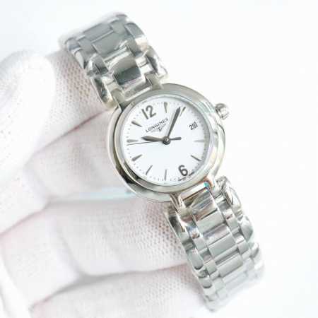 Sj出品 白壳 金壳 钻圈100 Longines、浪琴 心月系列 Ln2 机械女款 1:1的外观28毫米尺寸.搭配精磨2671全自动机芯.表壳精选精钢材质. - 点击图像关闭