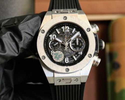 白壳 玫黑 宇舶 恒宝 Hublot 英勇无畏，拳拳出击，简称“Hub”“恒宝”，Bigbang大爆炸元素材料计时码表V2版表壳采用进口316精钢材料 设计感爆