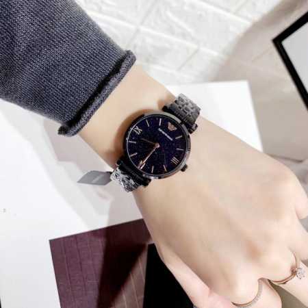 阿玛尼、星空面blingbling～ 钢带系列、配吊牌二维码、螺丝底盖、表盘32Mm～普通 原单也有，全枚+5 - 点击图像关闭