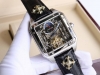 卡地亚-Cartier 方型男士腕表 顶级版316L精钢表壳，表带采用进口小牛皮表带，搭载全自动进口机械机芯，矿物质防刮镜面玻璃，尺寸：直径44Mm厚12Mm