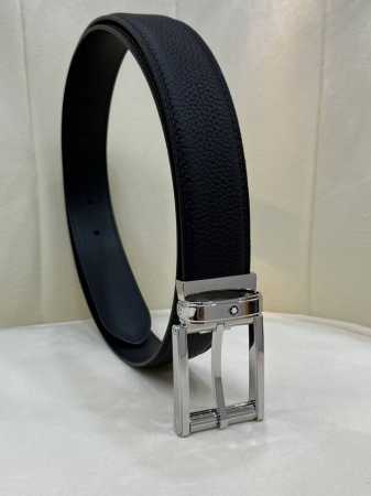 特 。 Montblanc万宝龙 。宽3.5Cm 进口双面头层牛皮 精品针式扣头 自由裁剪商务休闲皮带 。 - 点击图像关闭