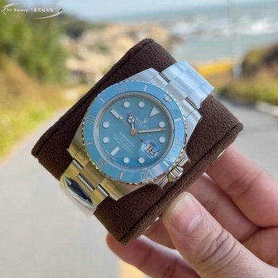 N+工厂P2025年度春季新品“蒂芙尼水鬼”劳力士Rolex潜航者水鬼Sub系列 最新官方蒂芙尼蓝腕表 纪念潜水艇人员“第70届周年纪念日”所推出的一款全新流行