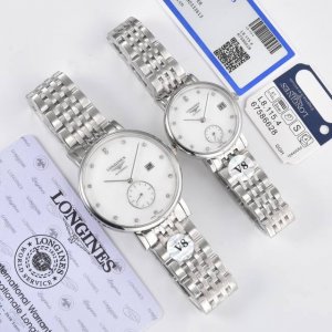 银色 金+20钢带+24年 最新品 V8 真月相 七夕节最佳礼品Longines浪琴官方博雅系列情侣腕表 见证爱奇迹时刻时尚潮流男女腕表。采用进口日本机芯。采用