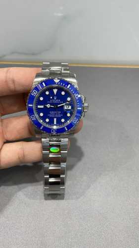 劳力士 潜航者系列蓝鬼 40Mm尺寸 一样型号机芯 日期 表针调法同步 实拍表业，认准细节不迷茫